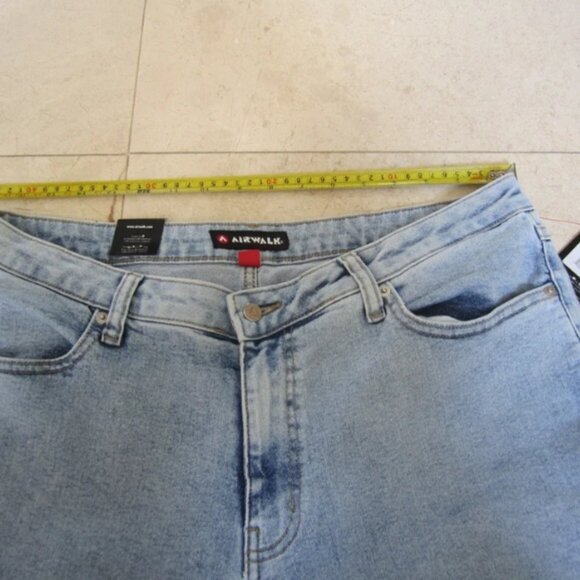AIRWALK Denim Jeans Women's Size 14 Light Blue Wide Leg - Picture 3 of 8